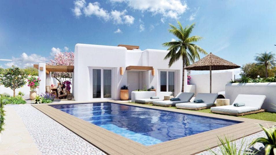 Villa de nueva construcción estilo ibicenco en venta en Polop