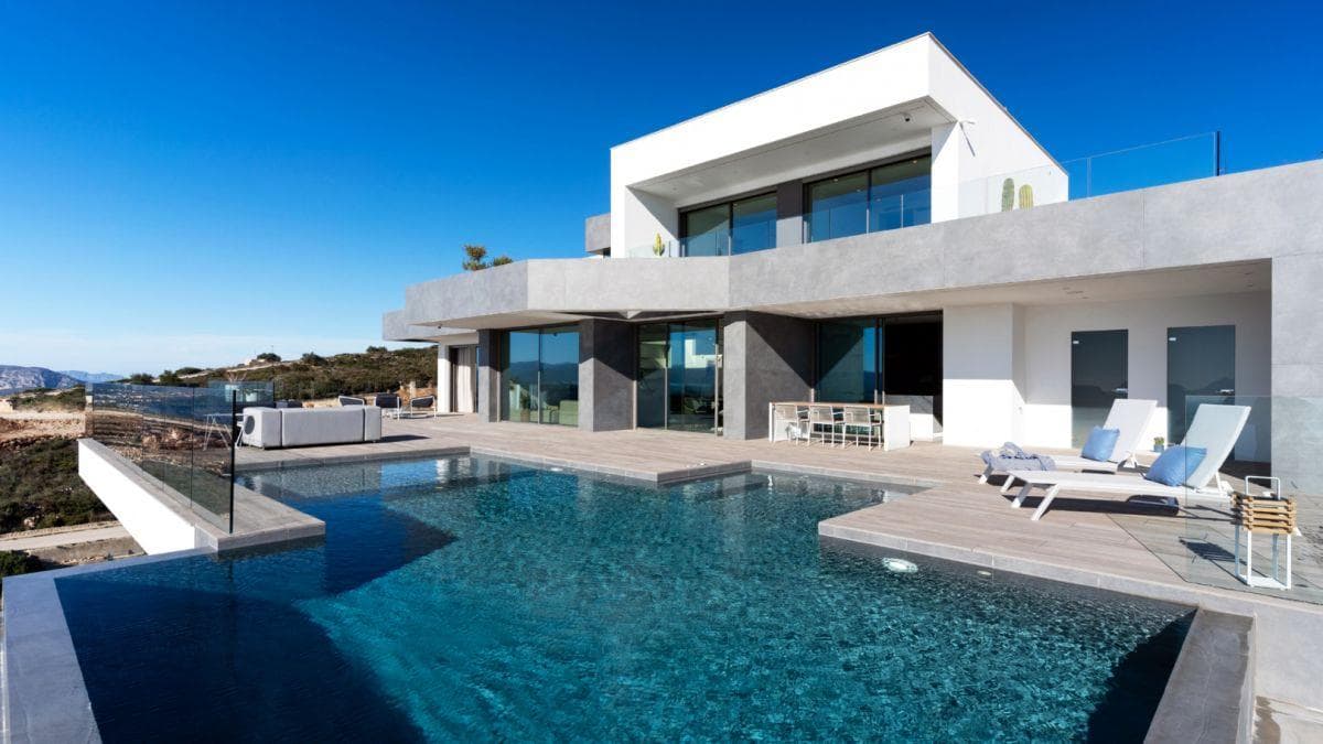 Moderna villa de lujo en venta en el complejo residencial Jazmines en Cumbre del Sol - Moraira