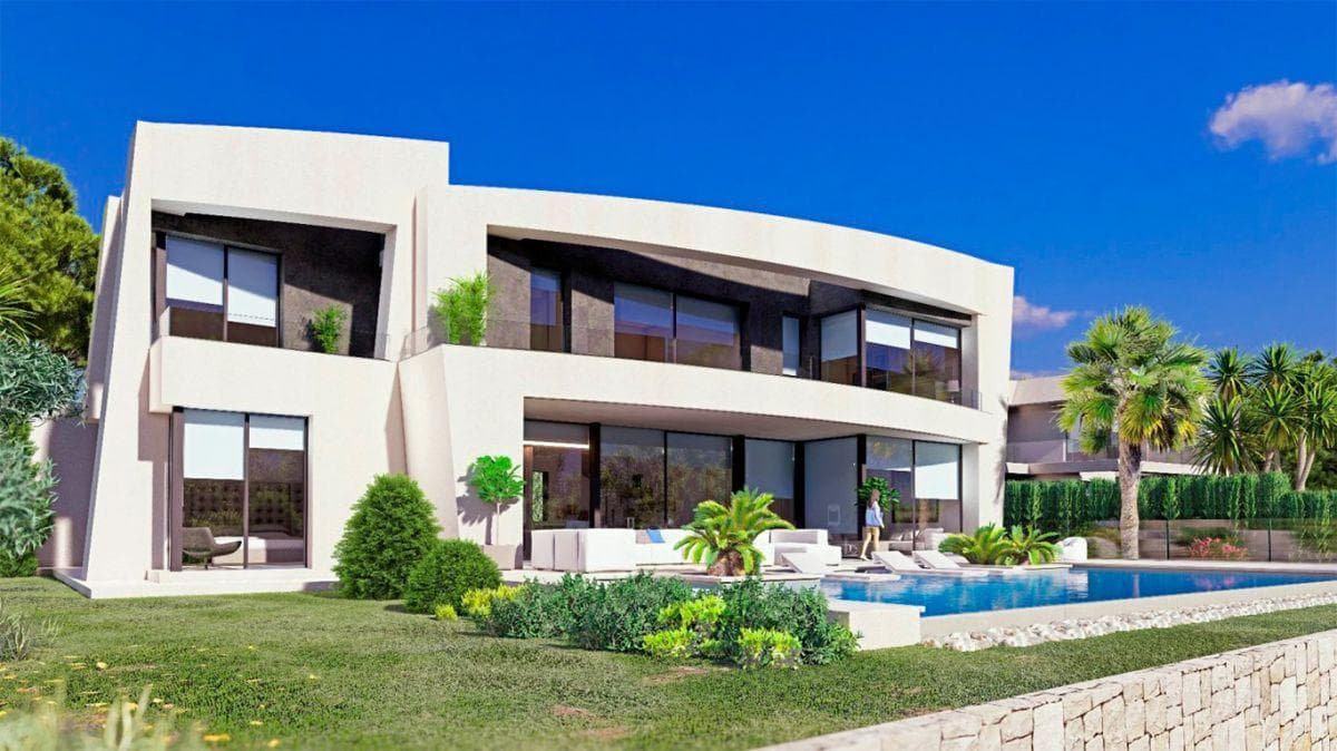 Proyecto para villa de nueva construcción con vista panorámica al mar en Calpe