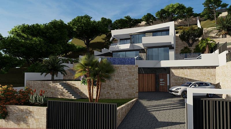 Villa de diseño de nueva construcción con excelentes vistas al mar - Calpe