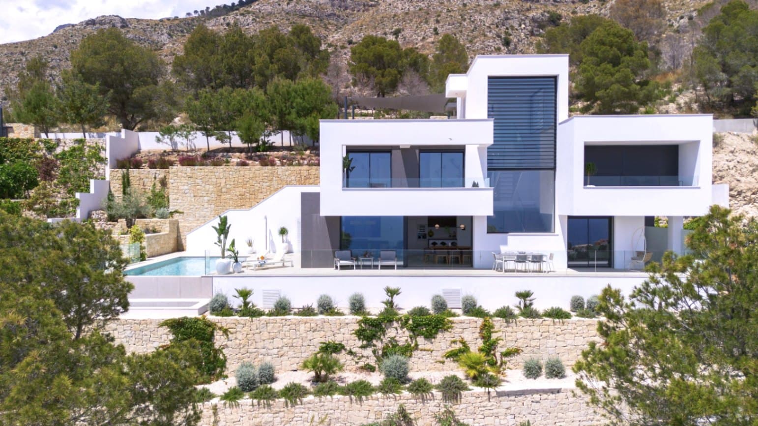 Villa moderna de nueva construcción en la Sierra de Altea en venta