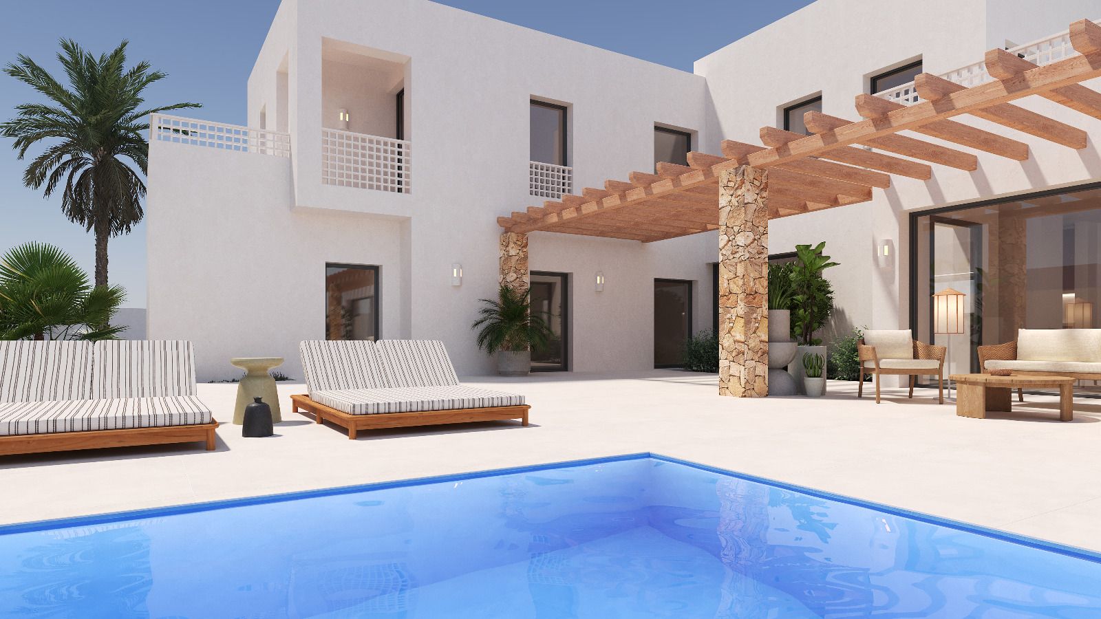 New Ibizan-style construction with sea views, Moraira - 3