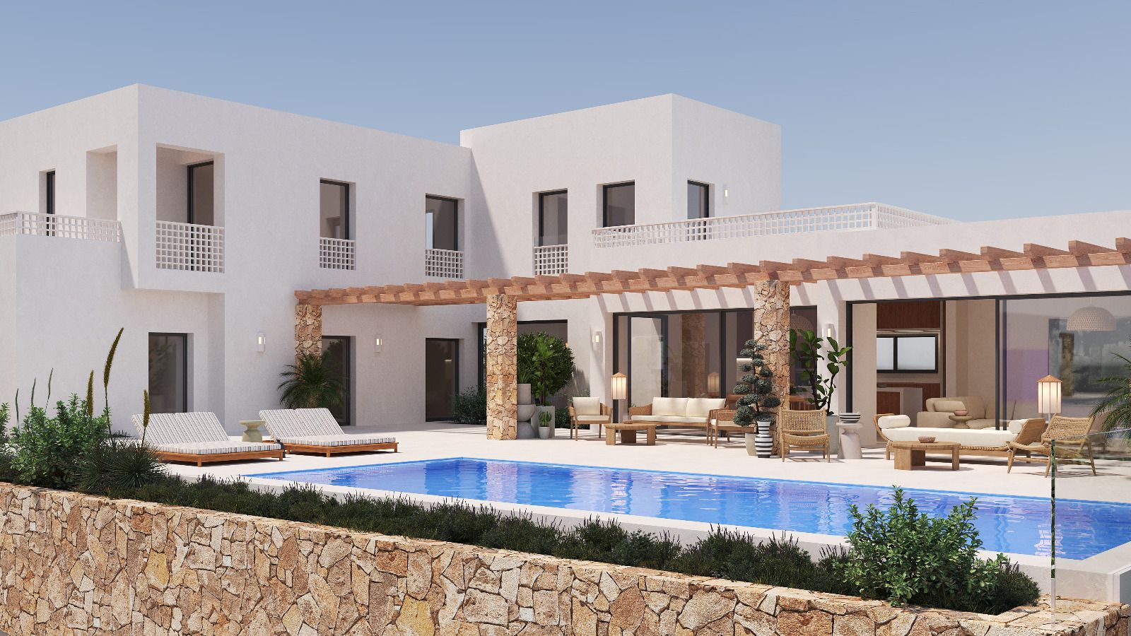 New Ibizan-style construction with sea views, Moraira - 4